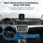 Digital Car HUD GPS Speedometer Head Up Display MPH KMH Compass Overspeed Alarm - Image 16