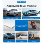 Digital Car HUD GPS Speedometer Head Up Display MPH KMH Compass Overspeed Alarm - Image 18