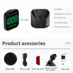 Digital Car HUD GPS Speedometer Head Up Display MPH KMH Compass Overspeed Alarm - Image 8