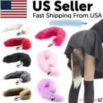 False Fox Tail With Metal Anal-Butt Plug Buttplug Cosplay Game Toy Games Romance - Image 2