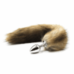 False Fox Tail With Metal Anal-Butt Plug Buttplug Cosplay Game Toy Games Romance - Image 16