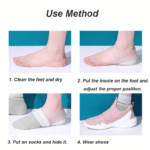 Concealed Footbed Enhancers Invisible Height Increase Silicone Insoles Pads USA - Image 11