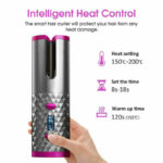 Hair Curler LCD Cordless Auto Rotating Waver Curling Iron Ceramic Wireless USA - Image 9