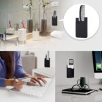 5x Silicone Credit Card Holder Cell Phone Wallet Pocket Sticker Adhesive Black - Image 6