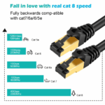 Cat 8 Ethernet RJ45 Cable Super Speed 40Gbps Patch LAN Network Gold Plated Lot - Image 12