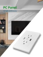 Dual USB Wall Outlet Port 15A Power Socket Charger AC Receptacle Plate Panel 110 - Image 5