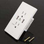 Dual USB Wall Outlet Port 15A Power Socket Charger AC Receptacle Plate Panel 110 - Image 11