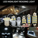 28pcs Car Interior White Combo LED Map Dome Door Trunk License Plate Light Bulbs - Image 4