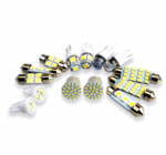 28pcs Car Interior White Combo LED Map Dome Door Trunk License Plate Light Bulbs - Image 17