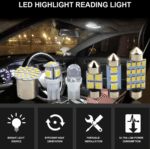 28pcs Car Interior White Combo LED Map Dome Door Trunk License Plate Light Bulbs - Image 18
