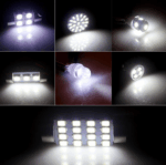 28pcs Car Interior White Combo LED Map Dome Door Trunk License Plate Light Bulbs - Image 11