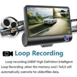 1080P 4" Dual Lens HD Car DVR Rearview Video Dash Cam Recorder Camera G-Sensor - Image 9