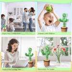 Dancing Cactus Plush Toy Doll Electronic Recording Shake With Song Funny Gift US - Image 3