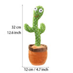 Dancing Cactus Plush Toy Doll Electronic Recording Shake With Song Funny Gift US - Image 9