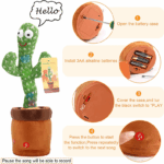 Dancing Cactus Plush Toy Doll Electronic Recording Shake With Song Funny Gift US - Image 10