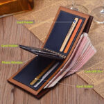 Men's Bifold Leather Credit ID Card Holder Wallet Billfold Purse Clutch Billfold - Image 14