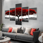 5Pcs Canvas Print Paintings Landscape Pictures Wall Art Modern Living Room Decor - Image 12