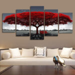 5Pcs Canvas Print Paintings Landscape Pictures Wall Art Modern Living Room Decor - Image 7