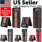 For Samsung Galaxy Z Flip 3 5G Slim Folding Leather Shockproof Phone Case Cover - Image 2