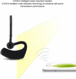 Bluetooth Earpiece Wireless Headset Noise Cancelling Headphones Driver Trucker - Image 13