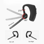 Bluetooth Earpiece Wireless Headset Noise Cancelling Headphones Driver Trucker - Image 9