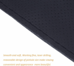 Genuine Leather DIY Car Steering Wheel Cover Anti-slip For 15"/38 cm Black US - Image 11