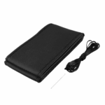 Genuine Leather DIY Car Steering Wheel Cover Anti-slip For 15"/38 cm Black US - Image 16