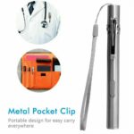 5" LED USB Rechargeable Mini Tactical Flashlight Stainless Steel Torch Pen Light - Image 4