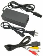 AC Adapter Power Supply & Audio Video A/V Cable for Nintendo GameCube Bundle USA - Image 9