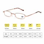 Classic HD Spring Compact Reading Glasses Readers Travel Slim Design with Case - Image 100