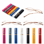 Classic HD Spring Compact Reading Glasses Readers Travel Slim Design with Case - Image 98