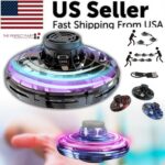 Flying Fidget Spinner Drone Ball UFO Stress Focus Hand Fun Toy LED Kids & Adults - Image 4