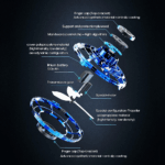 Flying Fidget Spinner Drone Ball UFO Stress Focus Hand Fun Toy LED Kids & Adults - Image 9