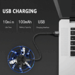 Flying Fidget Spinner Drone Ball UFO Stress Focus Hand Fun Toy LED Kids & Adults - Image 12