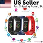 M4 Smart Watch Band Blood Pressure Bracelet Wristband Fitness Tracker Heart Rate - Image 4