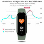 M4 Smart Watch Band Blood Pressure Bracelet Wristband Fitness Tracker Heart Rate - Image 16