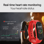 M4 Smart Watch Band Blood Pressure Bracelet Wristband Fitness Tracker Heart Rate - Image 9