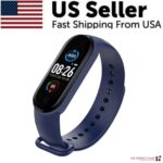 M4 Smart Watch Band Blood Pressure Bracelet Wristband Fitness Tracker Heart Rate - Image 2