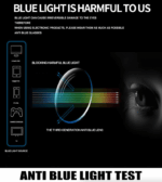 4 PK Mens Rectangular Rimless Blue Light Blocking Reading Glasses Unisex Readers - Image 6