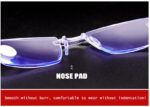 4 PK Mens Rectangular Rimless Blue Light Blocking Reading Glasses Unisex Readers - Image 9