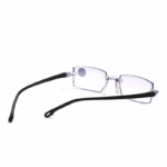 4 PK Mens Rectangular Rimless Blue Light Blocking Reading Glasses Unisex Readers - Image 17