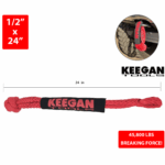 1/2" x 24" 65,000LBS Soft Shackle Recovery Rope For SUV Winch Snatch Off Road US - Image 12