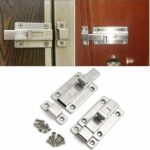 2Pcs Stainless Steel Latch Sliding Silver Doors Lock Keyless Door Bolt For Doors - Image 5