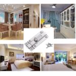 2Pcs Stainless Steel Latch Sliding Silver Doors Lock Keyless Door Bolt For Doors - Image 18