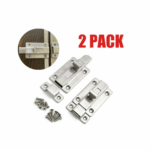 2Pcs Stainless Steel Latch Sliding Silver Doors Lock Keyless Door Bolt For Doors - Image 17