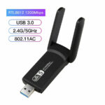 1200Mbps Long Range AC1200 Dual Band 5GHz Wireless USB 3.0 WiFi Adapter Antennas - Image 11