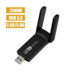 1200Mbps Long Range AC1200 Dual Band 5GHz Wireless USB 3.0 WiFi Adapter Antennas - Image 8
