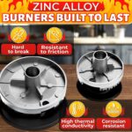 4Pcs Portable Gas Stove Burner Replacement Surface Burner Head Replacement Stove Range Gas Stove Burners Caps Black Stove Top Burner Replacement Range Burners Tops Burner Covers for Gas Stove - Image 4