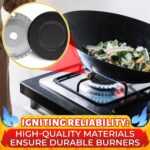 4Pcs Portable Gas Stove Burner Replacement Surface Burner Head Replacement Stove Range Gas Stove Burners Caps Black Stove Top Burner Replacement Range Burners Tops Burner Covers for Gas Stove - Image 7