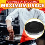 4Pcs Portable Gas Stove Burner Replacement Surface Burner Head Replacement Stove Range Gas Stove Burners Caps Black Stove Top Burner Replacement Range Burners Tops Burner Covers for Gas Stove - Image 8